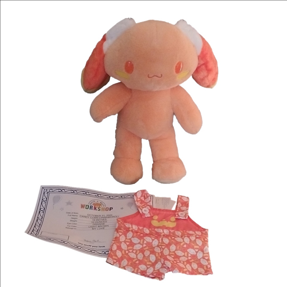 Build-A-Bear Candy Corn Cinnamoroll Halloween w/cerificate